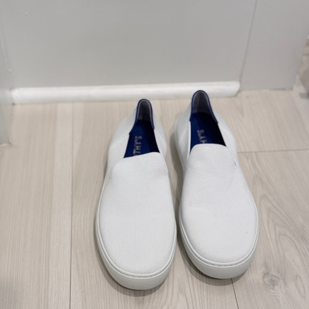 Rothy's Women’s White Slip-On Loafers